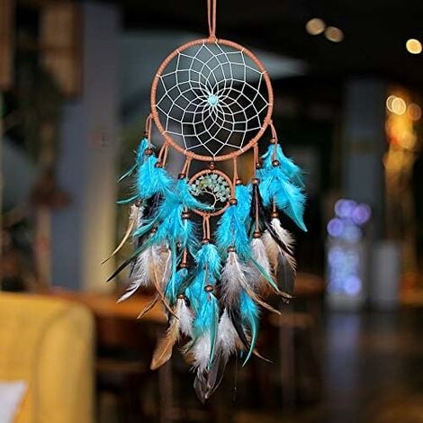 COLORFUL BEACH BAG Dream Catcher Plastic Woven Hand Painted 