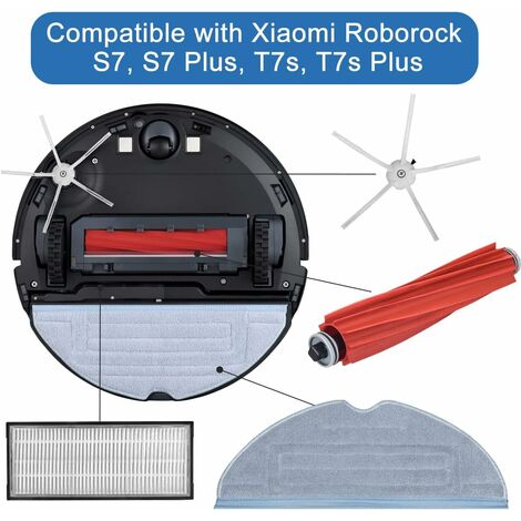 Kit d'accessoires 15 Pcs pour Xiaomi Roborock S7 S70 S75 Sweeping