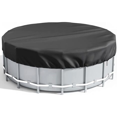 Swimming Pool Cover, 4 Season Cover for Above Ground Pool, Protective Cover for Swimming Pool, 420D Round/Square Pool Covers for Tanks, Spas and Above Ground Pools 305cm