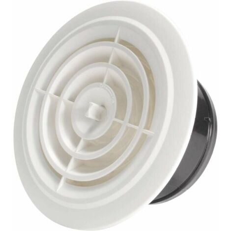 Snow-100mm Round Vent Adjustable Vent Grille