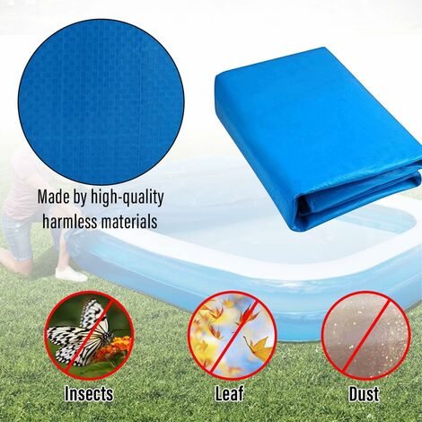 Swimming Pool Cover, Rectangular Swimming Pool Protective Cover, Durable Dustproof Swimming Pool Cover for Above Ground Swimming Pools (400211CM/13.126.92FT)