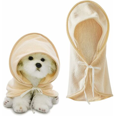 Dog Bathrobe, Microfiber Dog Bathrobe, Super Absorbent Dog Towel, Soft Bathrobe for Small and Medium Dogs, Cats (60  60cm)
