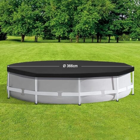 Swimming Pool Cover, 4 Season Cover for Above Ground Pool, Protective Cover for Swimming Pool, 420D Round/Square Pool Covers for Tanks, Spas and Above Ground Pools 366cm