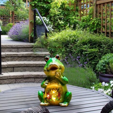 Solar Turtle Statue Garden Ornaments, Turtle Figurine Outdoor Decorations Garden Turtle Figurine Garden Decor, Solar Garden Ornaments for Patio, Yard, Lawn