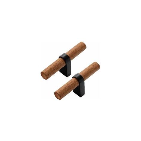 Pieces Modern Nordic simple solid wood handle European anti-collision hardware cabinet door drawer door wardrobe door handle