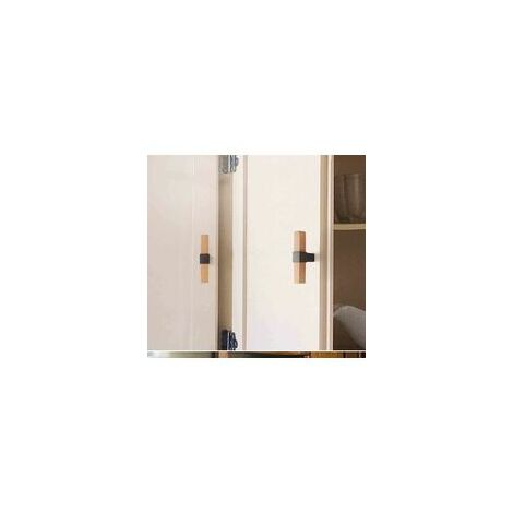 Pieces Modern Nordic simple solid wood handle European anti-collision hardware cabinet door drawer door wardrobe door handle