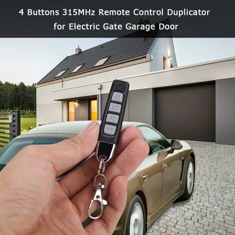 4-IN-1 REMOTE CONTROL DUPLICATOR, 3PCS Remote Control Duplicator Copy Input 433MHz, Universal for Garage Door, Universal Gate Remote Control, Wireless Remote Control Keychain Duplicator
