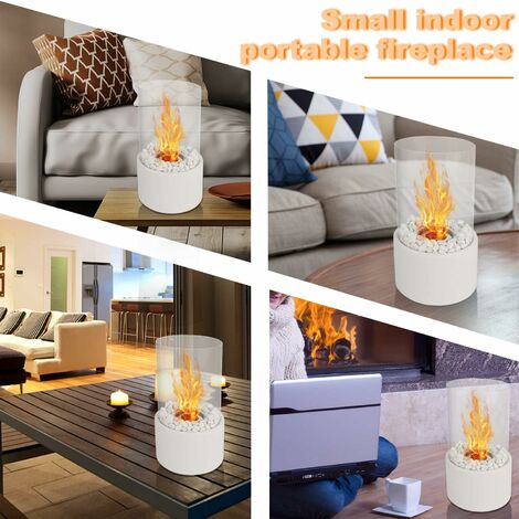 Tabletop Fireplace, Portable Bioethanol Tabletop Fireplace, Tabletop Ethanol Fireplace, for Indoor Outdoor Patio Parties Events