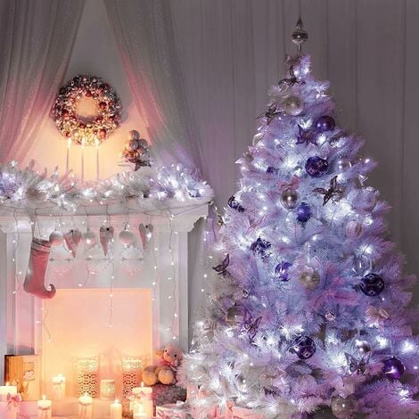 String Lights 5m 50 LEDs [Set of 4] Mini Battery Operated LED String Lights 3 Modes LED String Lights Bedroom Christmas Decoration Indoor Outdoor Garden Home Wedding Party Cold White