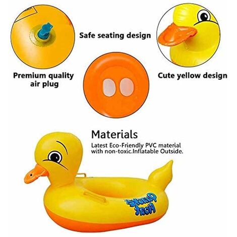 Inflatable baby pool float, inflatable pool float, baby yellow duck pool toys