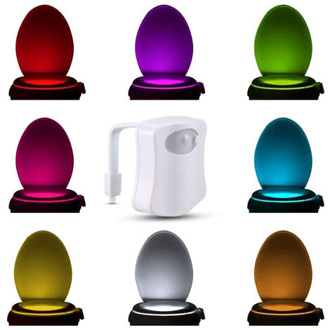 The Original Toilet Bowl Night Light Gadget with Fun LED Motion Sensor, Gift for Seat, Novelty, Bathroom Accessory, Cool and Fun Gift, Unique Christmas Gifts, Mother, Father, Birthday, Men, Women, Dad