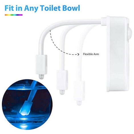 The Original Toilet Bowl Night Light Gadget with Fun LED Motion Sensor, Gift for Seat, Novelty, Bathroom Accessory, Cool and Fun Gift, Unique Christmas Gifts, Mother, Father, Birthday, Men, Women, Dad