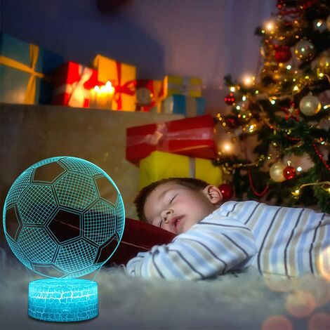 3D Football Lamp, Besrina LED Night Light Illusion Lamps Color