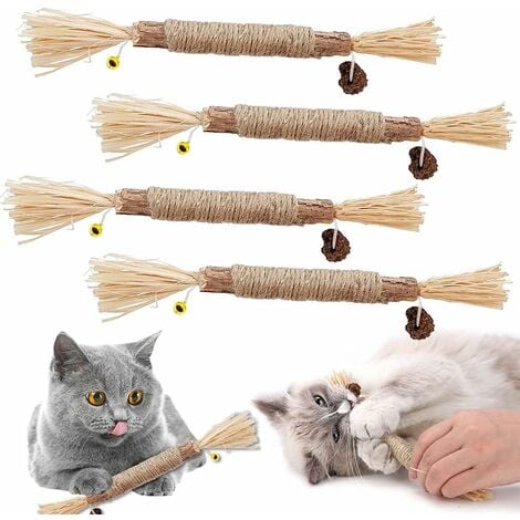 4PCS Matatabi Cat Chew Sticks, Catnip Sticks, Catnip Sticks, Cat Grass Stick, Cat Molar Interactive Stick, Catnip Toys Sticks, Cat Toy Stick, Cat Stick