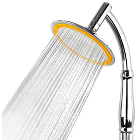 Jocalvi shower head with flexible hose - XXL hand shower - 5 jet types - Diameter 150 mm with 1.6 m stainless steel shower hose - for bathtub and shower (1/5)