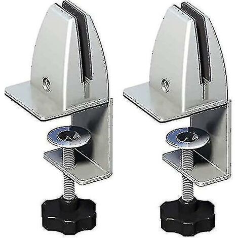 2pcs Screen Separator Clip Desktop Separator Clamp Holder Sneeze Guard Screen Separator Holder Screen Separator Clip (1/5)