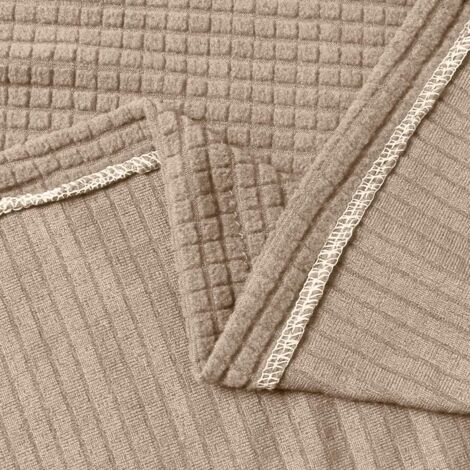2 Pieces Sofa Arm Covers Protectors Slipcover Armrest Couch Armrest Covers Armchair Slipcovers for Home Living Room Bedroom Elastic Protection with 10 Fixing Nails-Brown