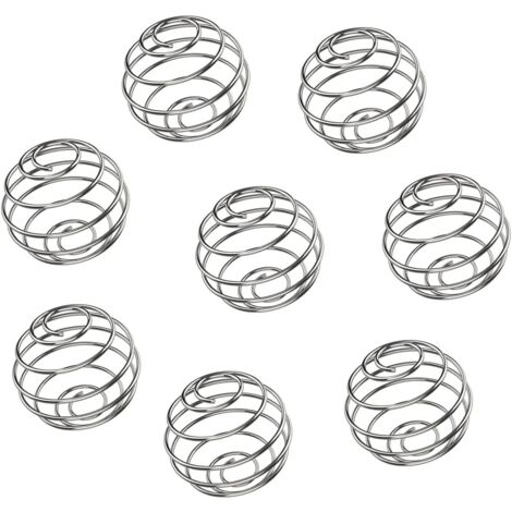 8 Pieces Stainless Steel Mixer Ball, Stainless Steel Mixing Balls, Stainless Steel Mixer Ball, Stainless Steel Protein Mixer, for Drinking Cup Shaker Bottle (1/5)
