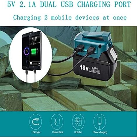 Makita Cordless Usb Charger ADP05 Makita 14-18V Lithium-Ion