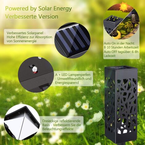 Solar Powered Garden Lights Outdoor, Görvitor Solar Powered Garden Lights Outdoor Landscape Lights Garden Lights Led Decoration Solar Lights for Patio Lawn Paths (IP65 Waterproof)