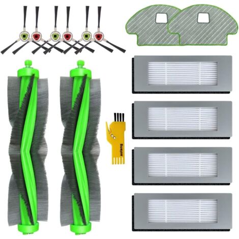 Replacement Accessories Kit for iRobot Roomba Combo113 R113840 Robot Vacuum Cleaner 14 Packs 2 Main Brushes, 4 Filters, 6 Side Brushes, 2 Mop Cloths (1/5)