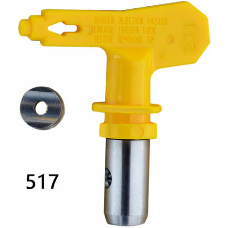 Gun Nozzle Accessories Wear Resistant Electric High Pressure Airless Sprayer Nozzle Model 517 Yellow (1/5)