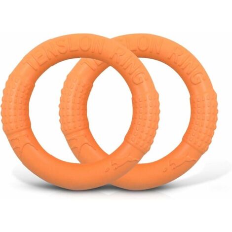 Frisbee Toy for Dogs Floating Rubber Indestructible Frisbee Dog Disc 2 Pieces N7VSTSF85YO
