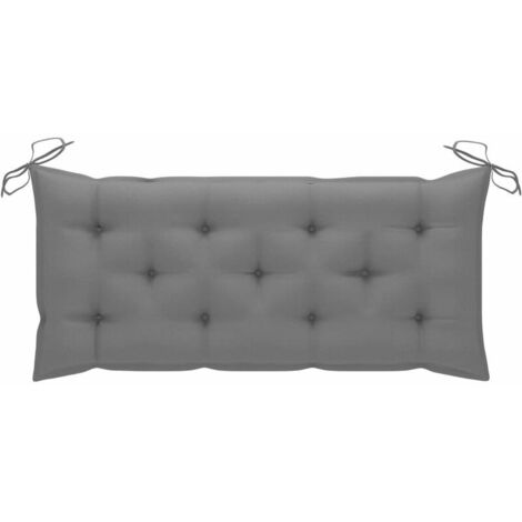 Garden Bench Cushion Gray 120x50x7 cm Fabric MZTXUOD4M (1/5)