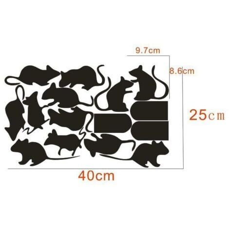 Set of 2 Cartoon Mouse Stair Decals DIY Stair Wall Stickers Waterproof Tile Decal Home Decor Family Stair Decal Decoration
