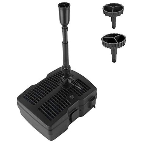 4 in 1 Pond Pump with Filter, 9 W UV Filter, 1000 l/h, with 10 m Power Cable for Fountain and Garden (1/5)