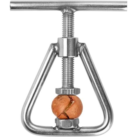 Stainless Steel Nutcracker Nutcracker Tongs Heavy Duty Nutcrackers Walnut Cracker Tongs Metal Nutcracker Opener Tool for Macadamia Nuts, Hazelnuts, Almonds, Pecans (1/5)