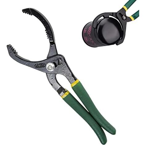 Adjustable Oil Filter Wrench, Oil Filter Removal Pliers Oil Filter Removal Tool, for 63 - 116 mm Oil Filters Fits Motorcycles, Cars, Trucks (1/5)