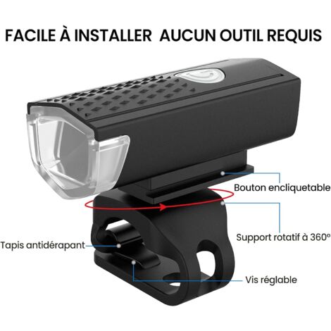 Bike Lights,USB Rechargeable LED Bike Headlight,Rechargeable Waterproof Front Bike Light Set 5 Modes Bike Lights,Bike Light Set for All Bikes