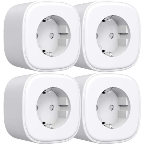 Smart Plug (Type F), Smart Plug Compatible with Alexa and Google Home, 16A Electrical Outlet with Voice Control, Remote Control and Time Function via APP eHomelife (4)