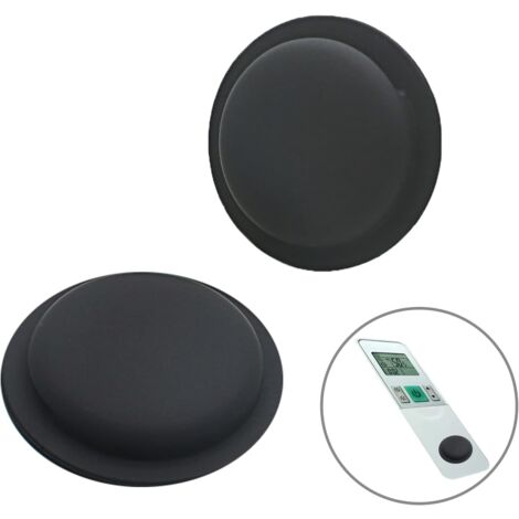 Set of 2 AirTag Protection Case, Compatible with Apple AirTag Case [Self-adhesive], Airtag Card Case [Anti-Lost & Anti-Scratch], Protective AirTag Silicone Case for iPad, Remote Controls (2 Black) 2 (1/5)