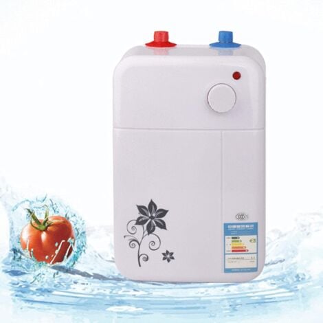 Mini Electric Tank Water Heater, Instant Electric Water Heater, for Kitchen/Bathroom/Hotel/Barber Shop