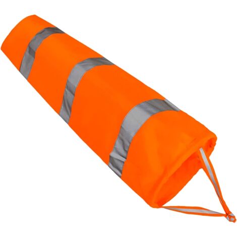 Windsock,Airport Windsock Ripstop Nylon Outdoor Orange Waterproof Wind Measurement Sock Bag with Reflective Belt for Outdoor Airport Farm Park (80/31inch) (1/4)