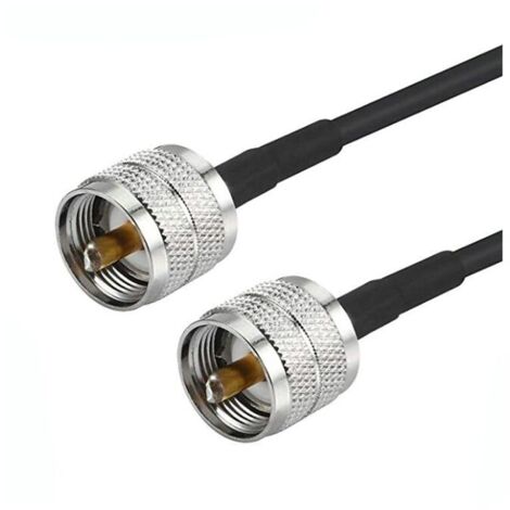 Câble Coaxial PL-259 Mâle/mâle RG58 30cm Pour Radio Amateur Et Ampli, Neuf