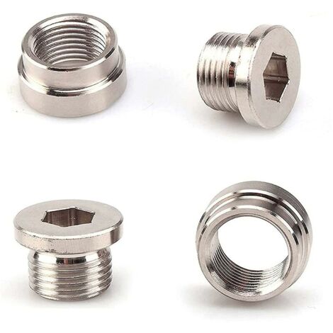4pcs Oxygen Sensor Extender Bung Oxygen Sensor Converter For Cars O2 Exhaust Systems M18x1.5 (1/5)