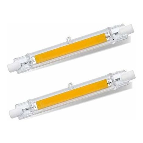 -- R7S 189mm LED 15W Warm White 3000K, 500LM, R7S J78 COB LED Linear Replace Pencil Halogen 40W 50W, R7S LED 189mm Slim Light Bulb for Mini Project/Wall Light, Non-dimmable, Pack of 2 (1/5)