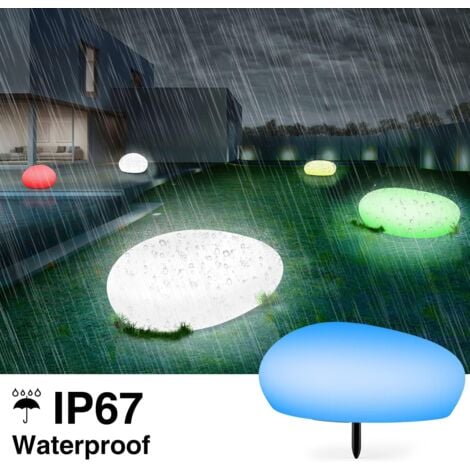 Outdoor Solar Lights, Solar Garden Lights Outdoor, IP67 Waterproof LED Solar Lights 40cm Solar Ball Solar Powered Lamps with 9 Color Light Modes