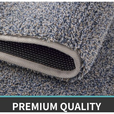 Indoor Entrance Mat, Non-Slip Door Mat  Sweet  Machine washable  Ultra Absorbent and Resistant  Indoor or Outdoor  Front Door Mat - 60 x 90cm, Grey/Blue Blue/Black 50le.