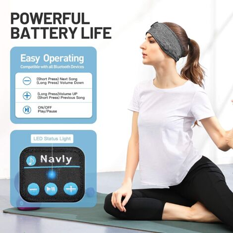 Bluetooth 5.0 Headband Headphones - Wireless Stereo Sound For Running, Sports & Sleep 6 thumbnail image