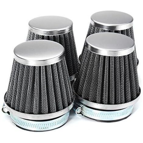 4Pcs 52mm Motorcycle Air Filters For Kawasaki Zx550 Gpz550 Ninja Zx600 Suzuki/Yamaha (1/5)