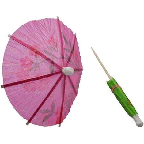 50 Mixed Paper Cocktail Umbrellas – Tropical Drink Parasols For Party Accessories