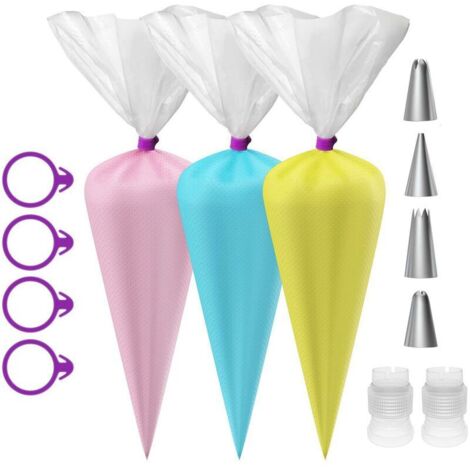 Disposable Piping Bags, Large Thick Plastic Pastry Bags (110 Piece Set) (1/5)