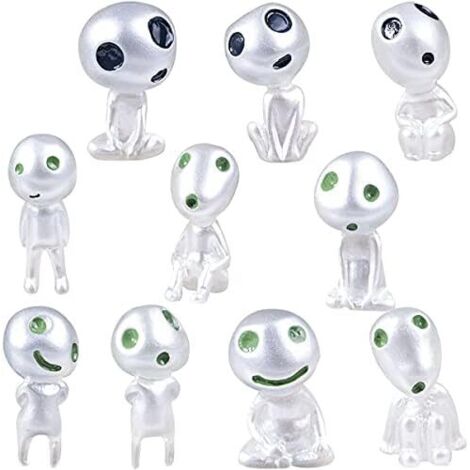 Tree Elves Tree Elves Figurines Princess Mononoke 10 PCS Luminous Garden Ghosts Statue Resin Tree Elves Landscape Decoration Micro Home Accessories Outdoor Gardening (1/5)
