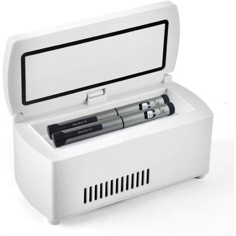 Mini Fridge Insulin Fridge Medicine Box Cooler-with High Definition LCD Screen Rechargeable-Portable Medicine Fridge/Small Medicine Suitcase- (1/5)