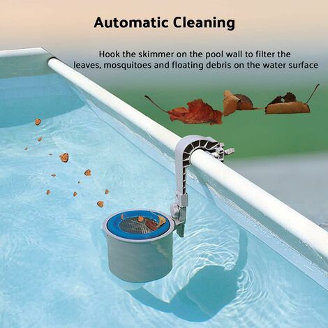 Surface Skimmer, Swimming Pool Automatic Surface Skimmer, with Corrosion Resistant, for Swimming Pool Cleaning