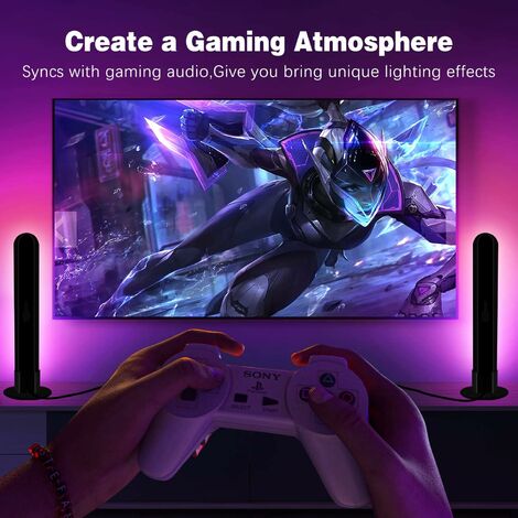 Smart LED Bar, Piece WiFi RGB Game Light, Works with Alexa and